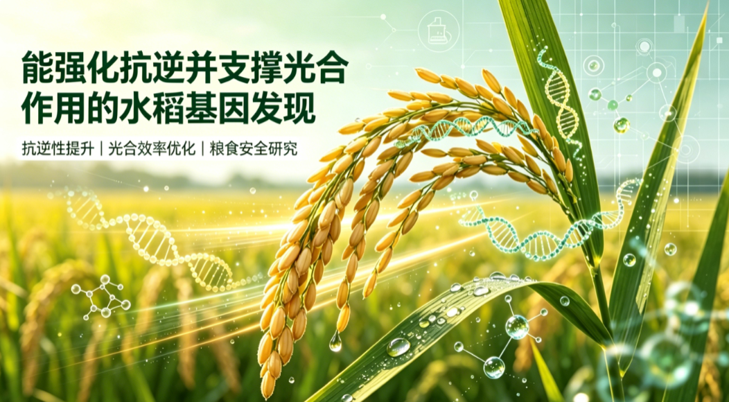 水稻關鍵基因OsFeSOD3 兼顧抗逆與高產