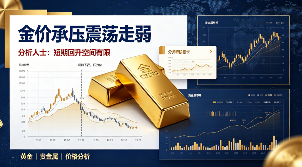 貴金屬市場震盪下行：多重因素交織下的金價走勢分析