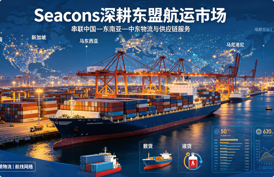 Seacons 双燃料环保船舶交付 船队 IMO Tier III 升级 深耕东南亚低碳航运市场