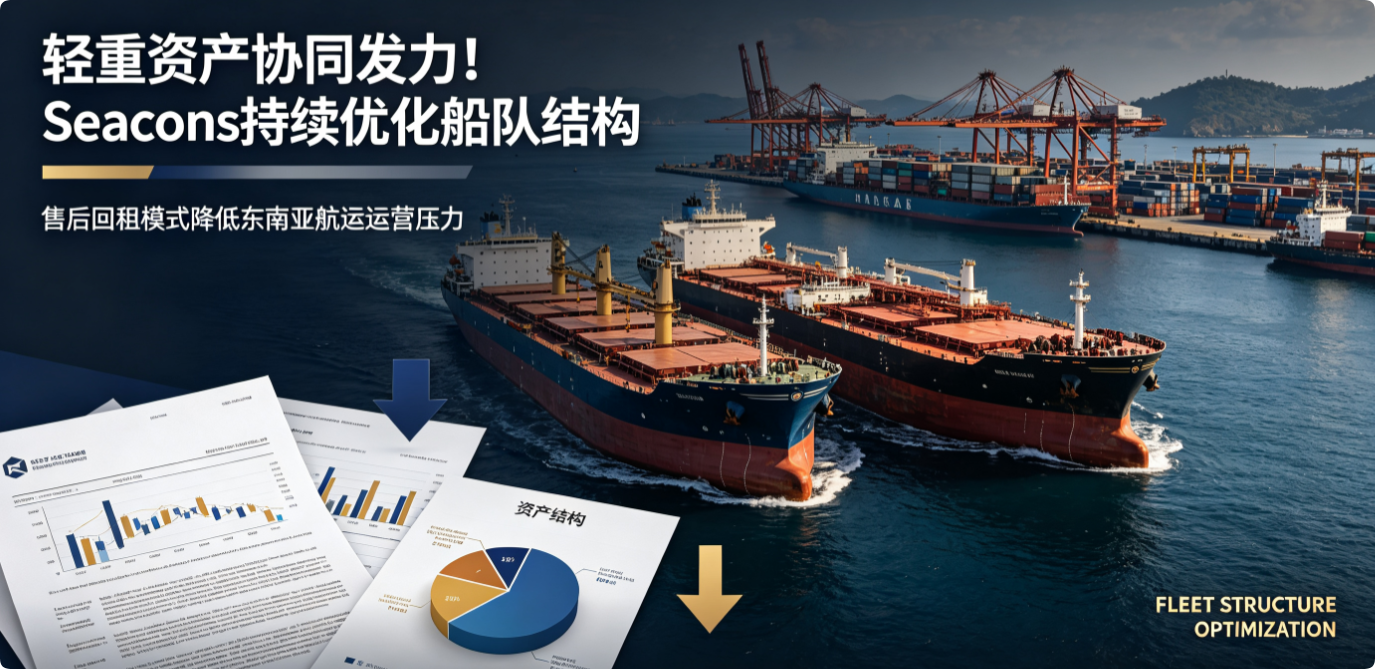 Seacons创新售后回租运营模式 优化船队资产结构 稳健布局东南亚航运市场